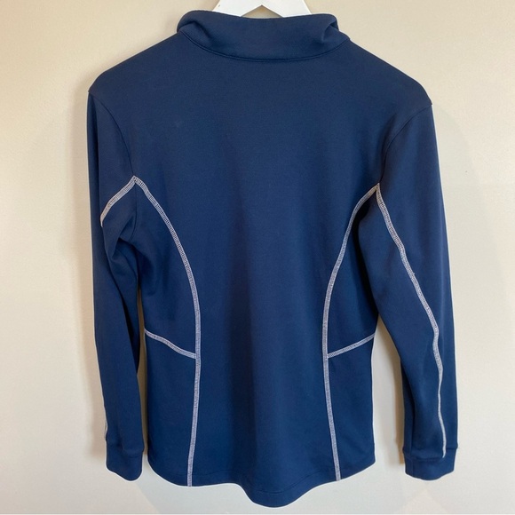 Columbia Busch Beer 1/4 Zip Pullover Blue Medium Golf - Picture 5 of 5